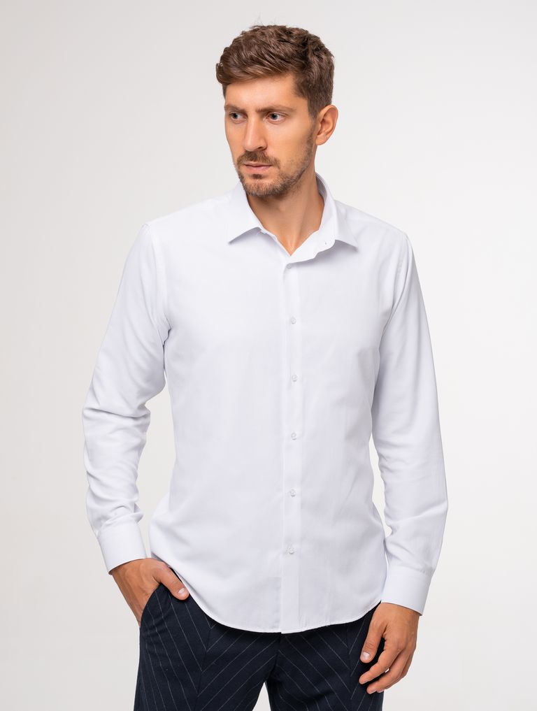 

Рубашка мужская Anton Kuzmin модель 01_T_MF, Белый