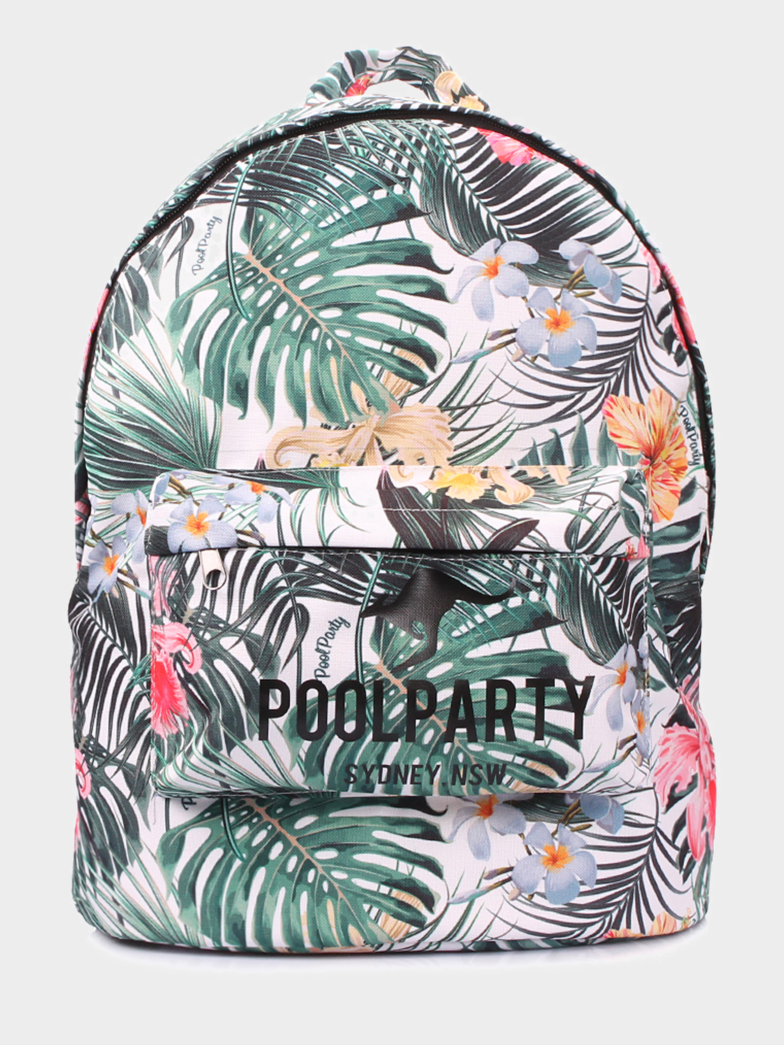 

Рюкзак Poolparty модель backpack-oxford-tropic, Белый;зеленый;многоцветный;салатовий