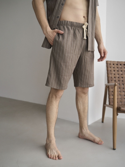 Пижама HANDY WEAR Linen Strip Short модель 0261 — фото 3 - INTERTOP