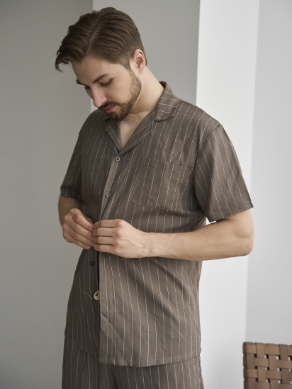 Пижама HANDY WEAR Linen Strip Short модель 0261 — фото 4 - INTERTOP