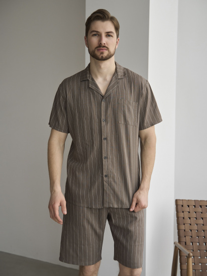 Пижама HANDY WEAR Linen Strip Short модель 0261 — фото 5 - INTERTOP