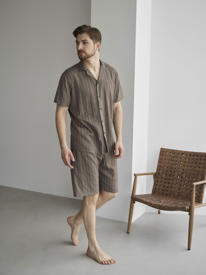Пижама HANDY WEAR Linen Strip Short модель 0261 — фото 6 - INTERTOP