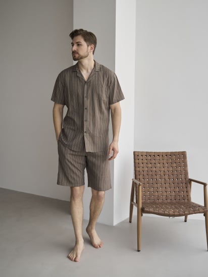 Пижама HANDY WEAR Linen Strip Short модель 0261 — фото - INTERTOP