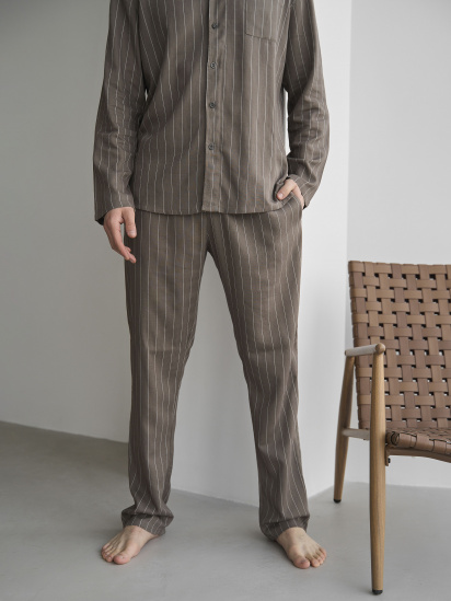 Домашний костюм HANDY WEAR Linen Strip модель 0361 — фото 3 - INTERTOP