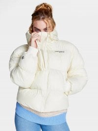 Белый - Зимняя куртка CONVERSE Short Puffer