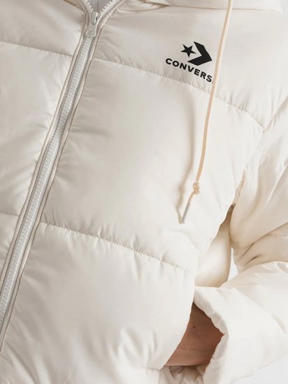 Зимняя куртка CONVERSE Short Hooded Puffer модель 10023736-281 — фото 4 - INTERTOP