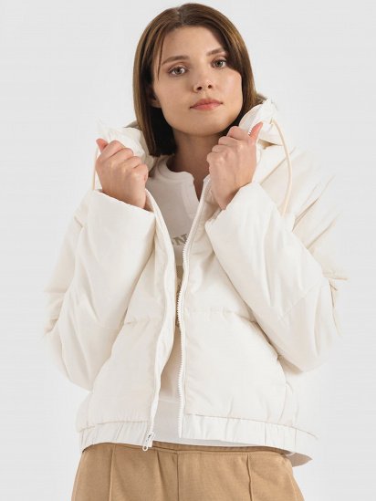 Зимняя куртка CONVERSE Short Hooded Puffer модель 10023736-281 — фото - INTERTOP