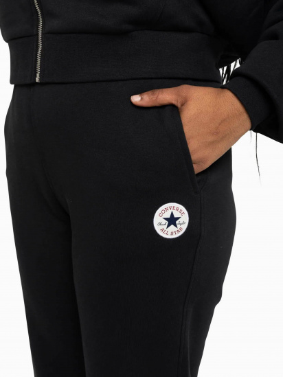 Штаны спортивные CONVERSE Classic Fit Wearers Left Star Chev Emb Fleece модель 10025889-001 — фото 3 - INTERTOP