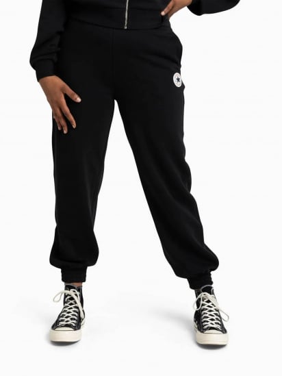 Штаны спортивные CONVERSE Classic Fit Wearers Left Star Chev Emb Fleece модель 10025889-001 — фото - INTERTOP