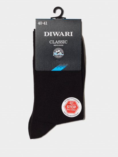 Шкарпетки та гольфи DiWaRi модель 7С-40СП 000 чорний — фото - INTERTOP