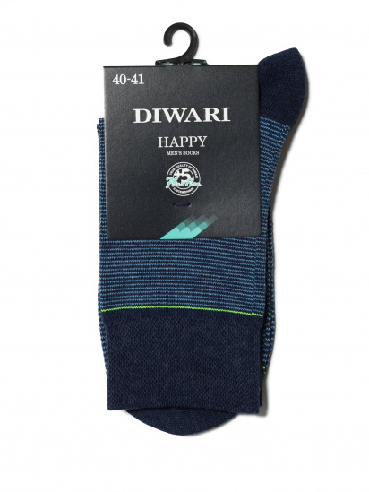 Шкарпетки та гольфи DiWaRi модель 15С-23СП 045 темн-синій-блактн — фото - INTERTOP
