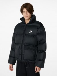 Чорний - Зимова куртка CONVERSE Patch Pocket Puffer
