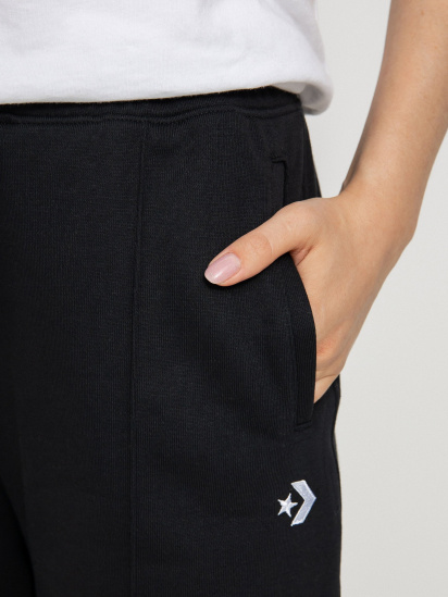 Штаны спортивные CONVERSE Wide Leg Knit модель 10024049-001 — фото 4 - INTERTOP