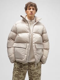 Бежевый - Зимняя куртка CONVERSE Patch Pocket Puffer