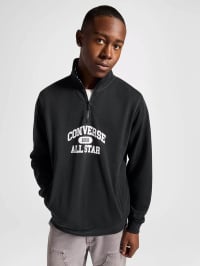 Чёрный - Кофта CONVERSE Classic Sport Quarter Zip Papyrus