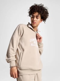 Бежевый - Кофта CONVERSE Classic Sport Classics Quarter-Zip Papyrus