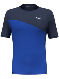 Синий - Футболка спортивная Salewa Puez Sporty Dry T-shirt