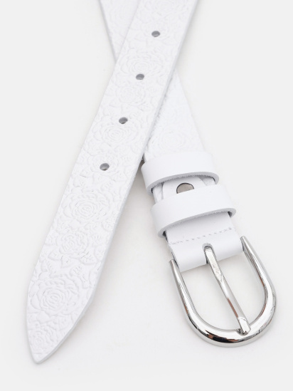 Ремень Borsa Leather модель 100v1genw91-white — фото - INTERTOP