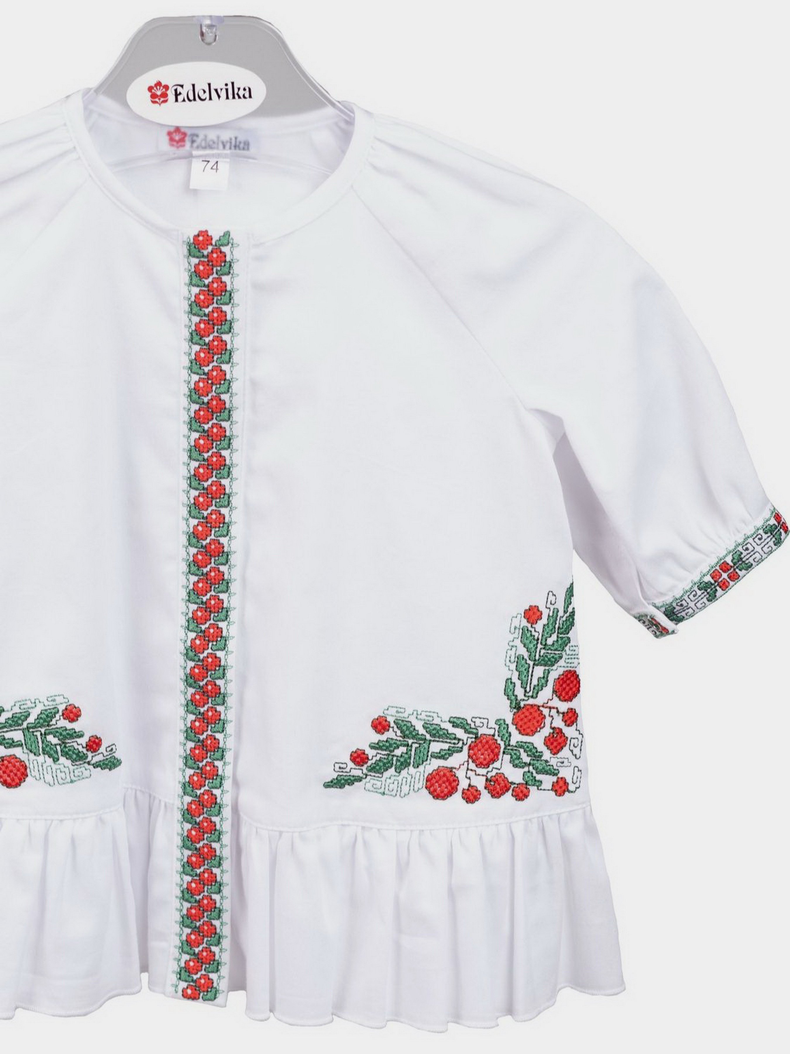 

Едельвіка Вышитое платье (101-21-00) Для девочек, цвет - Белый