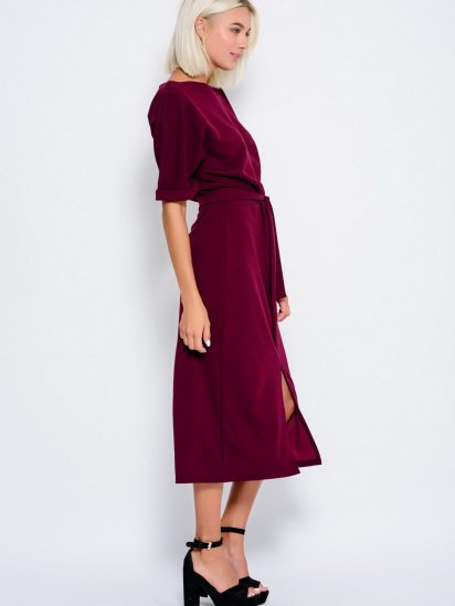 Сукні ISSA Plus модель 10177_burgundy — фото - INTERTOP