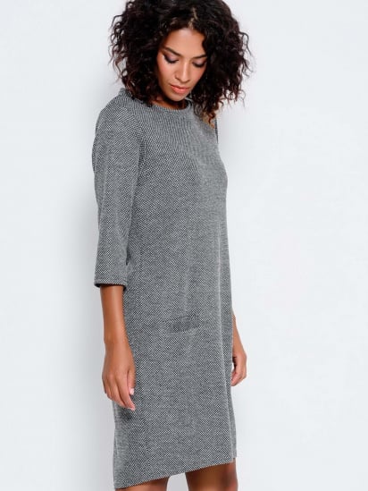 Платье мини ISSA Plus модель 10184_grey — фото - INTERTOP