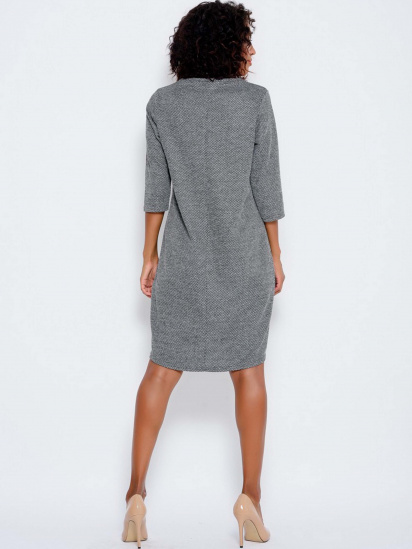 Платье мини ISSA Plus модель 10184_grey — фото 3 - INTERTOP