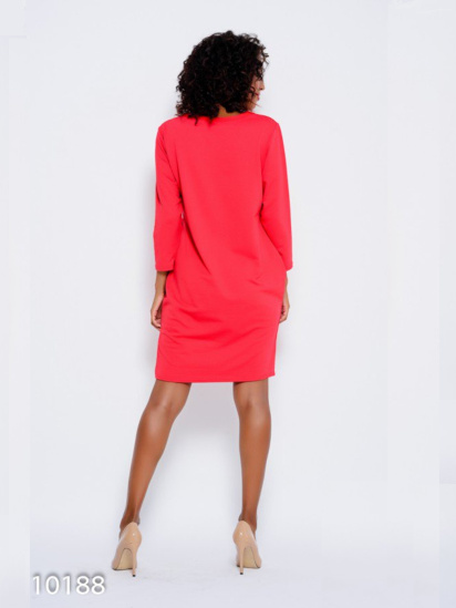 Платье мини ISSA Plus модель 10188_красный — фото 6 - INTERTOP