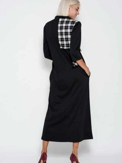 Сукня максі ISSA Plus модель 10194_black — фото 3 - INTERTOP