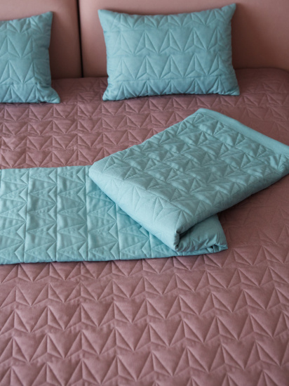 МАЕСТРО ­Покривало двостороннє стьобане на ліжко рожевий модель 102309 — фото 3 - INTERTOP