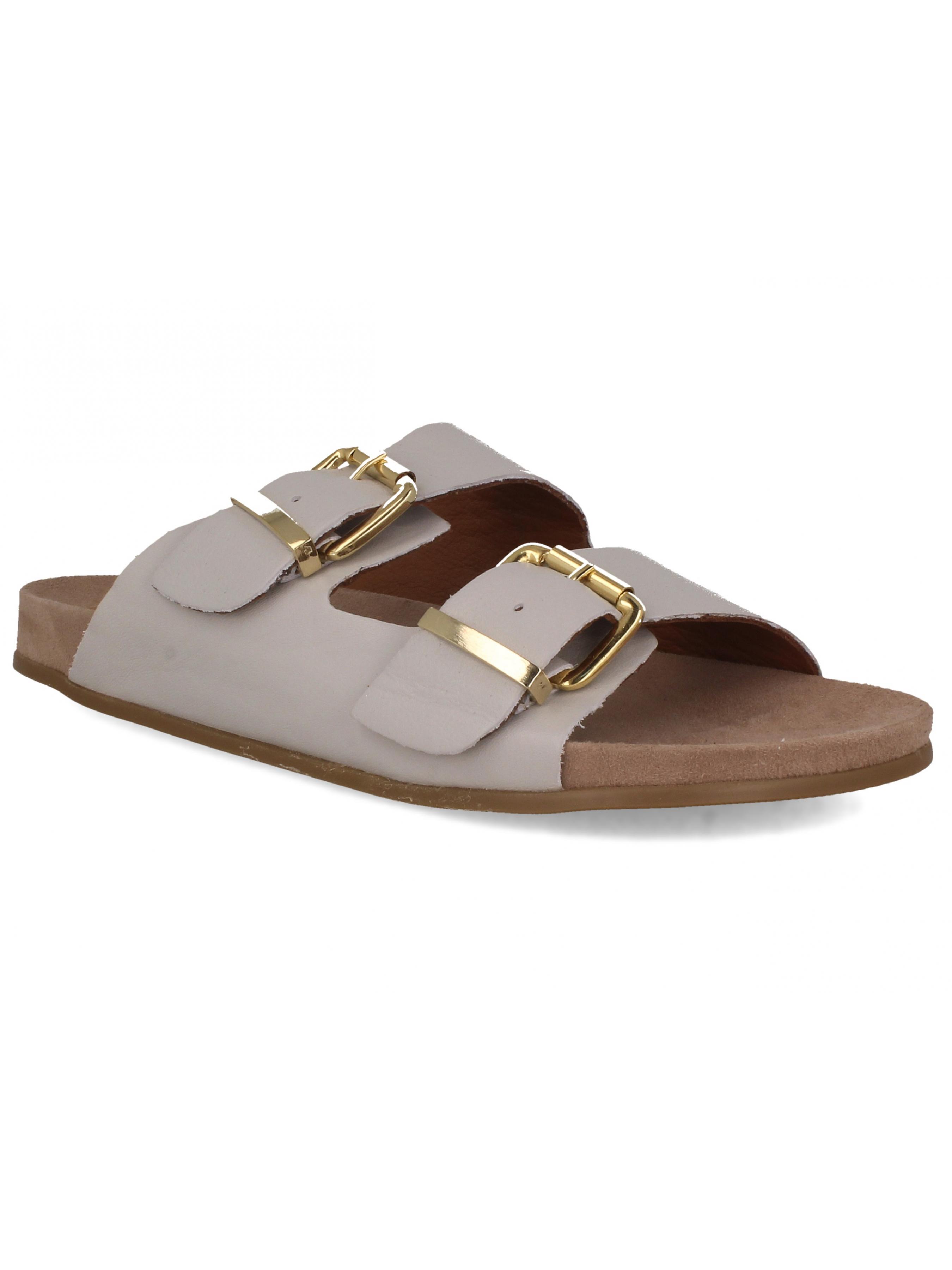 

Las Espadrillas Шльопанці (10316-37) Жіноче, колір - Сірий, матеріал - Шкіра