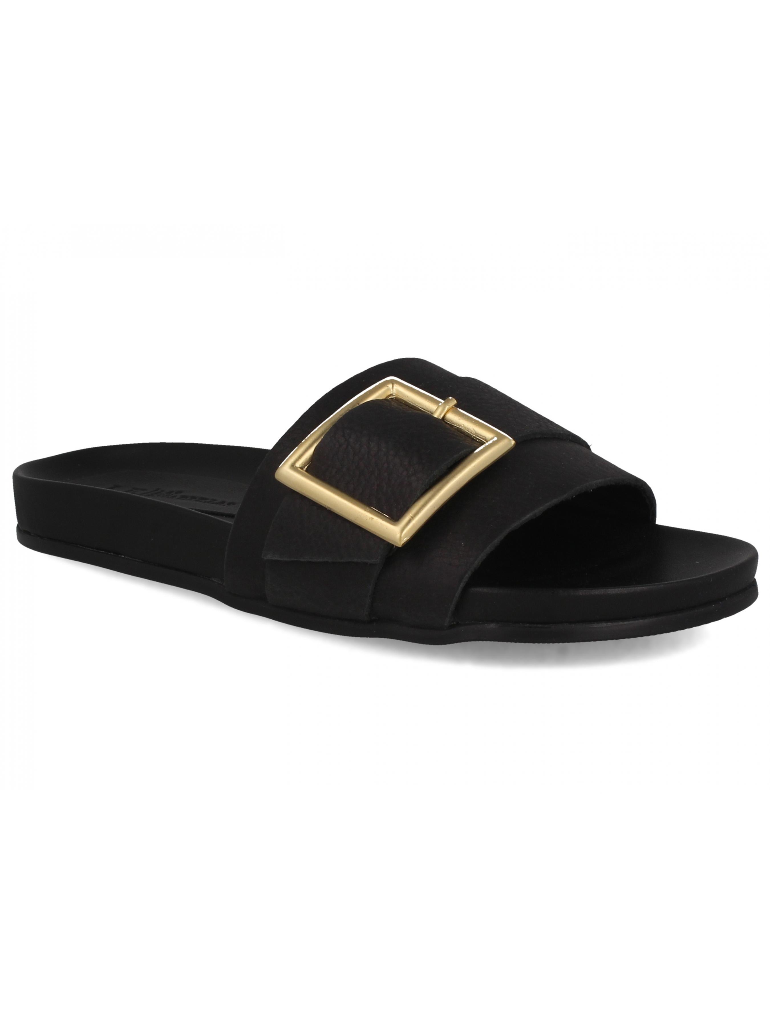 

Las Espadrillas Шльопанці (10344-27) Жіноче, колір - Чорний, матеріал - Шкіра
