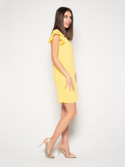 Платье мини ISSA Plus модель 10403_yellow — фото - INTERTOP