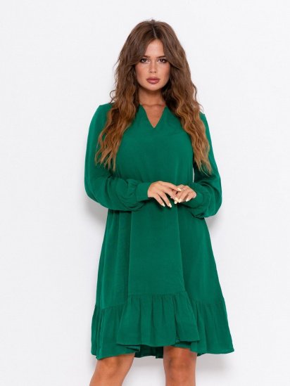 Платье мини ISSA Plus модель 10503_green — фото - INTERTOP