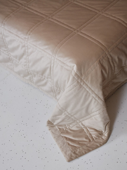 МАЕСТРО ­Покривало двостороннє стьобане на ліжко пісок модель 105824 — фото 3 - INTERTOP