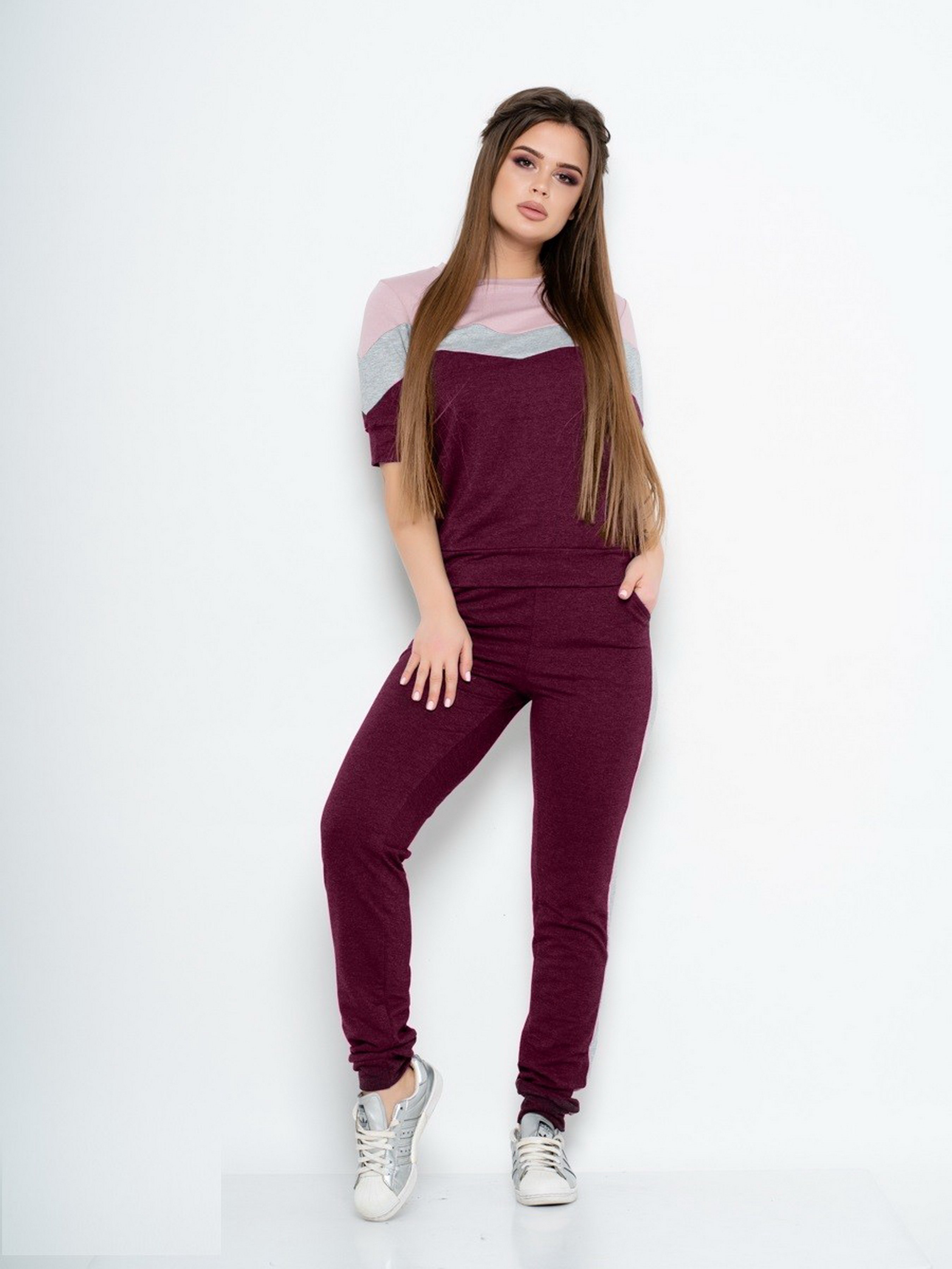 

ISSA Plus Спортивный костюм (10590_burgundy) Женское, цвет - Бордовый, материал - Без подкладки