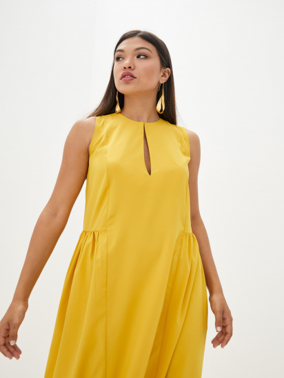 Сукня максі ISSA Plus модель 10630_yellow — фото - INTERTOP