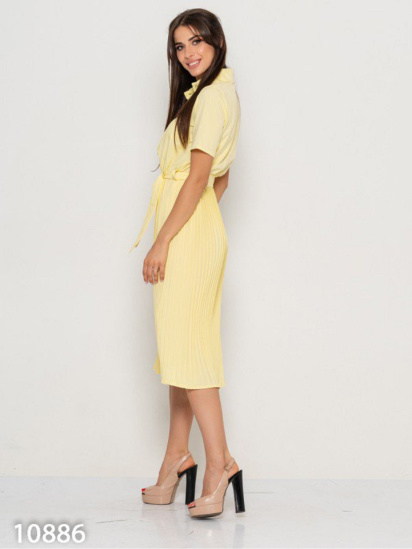 Сукня міді ISSA Plus модель 10886_желтый — фото - INTERTOP