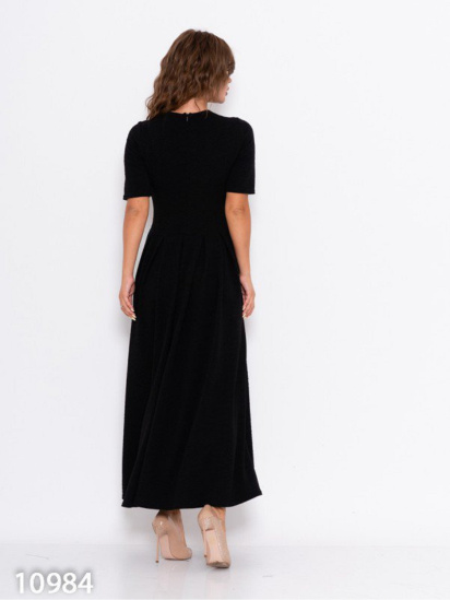 Платье макси ISSA Plus модель 10984_черный — фото 3 - INTERTOP