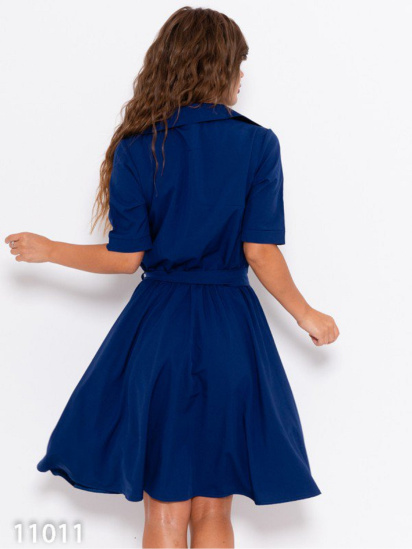 Сукня міні ISSA Plus модель 11011_синий — фото 3 - INTERTOP