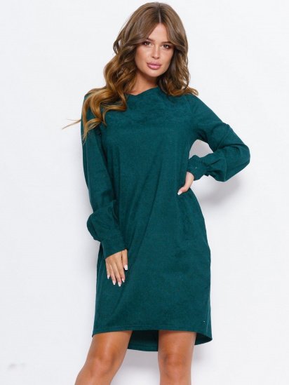 Платье мини ISSA Plus модель 11054_green — фото - INTERTOP