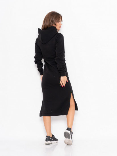 Платье миди ISSA Plus модель 11104_black — фото 5 - INTERTOP