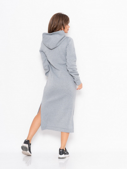 Сукня міді ISSA Plus модель 11104_grey — фото 6 - INTERTOP