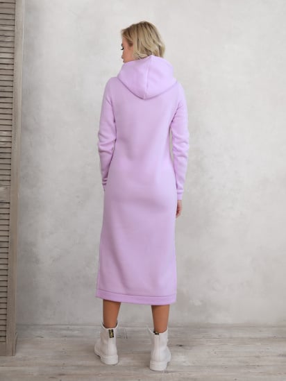 Сукня міді ISSA Plus модель 11104_lilac — фото 5 - INTERTOP