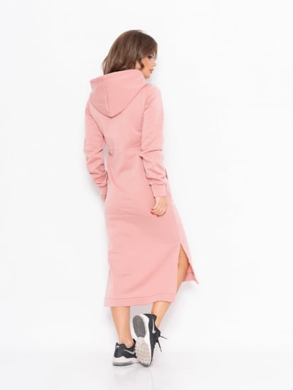 Сукня міді ISSA Plus модель 11104_pink — фото 5 - INTERTOP
