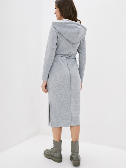 Сукня міді ISSA Plus модель 11162_grey — фото 3 - INTERTOP