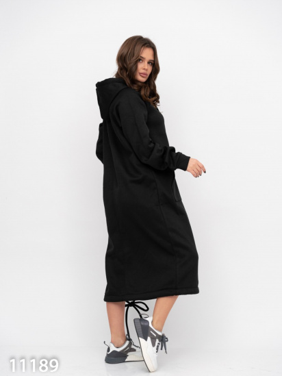 Сукня міді ISSA Plus модель 11189_black — фото - INTERTOP