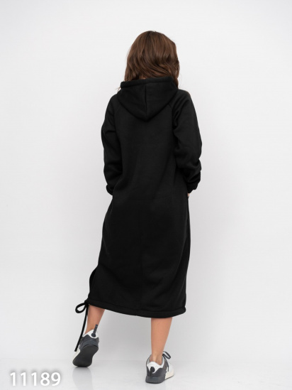 Платье миди ISSA Plus модель 11189_black — фото 3 - INTERTOP