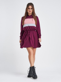 Бордовий - Сукня міні ISSA Plus