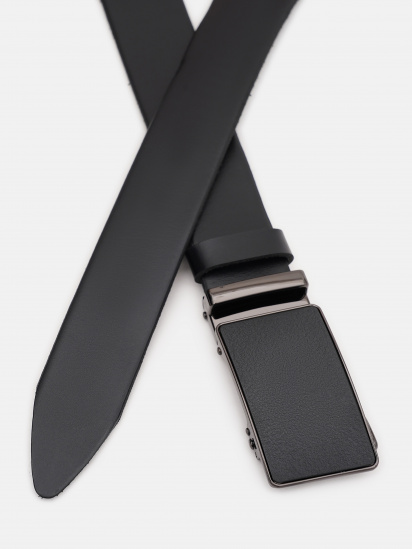 Ремень Borsa Leather модель 115v1genav17-black — фото - INTERTOP