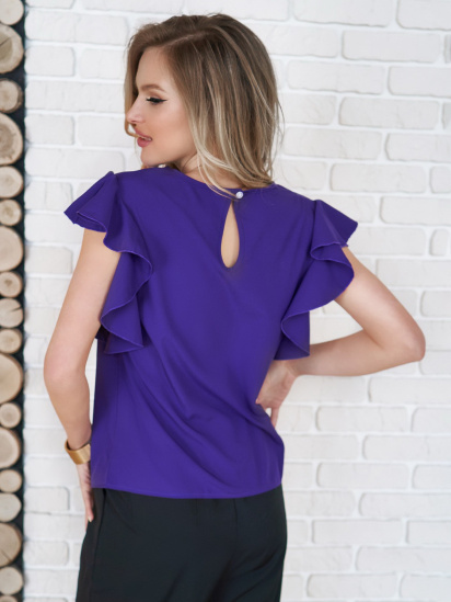 Блуза ISSA Plus модель 11701_violet — фото 3 - INTERTOP